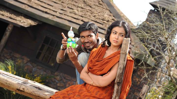 Shriya Saran Angry N Dhanush Toy In Hand Photoshoot In Kutty Movie